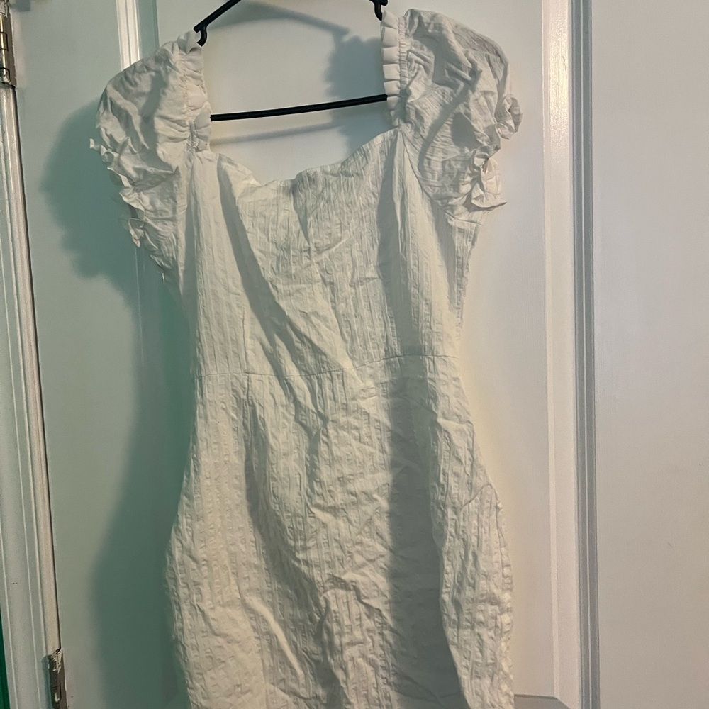 White Ruffled Dress - Picture 3 of 3